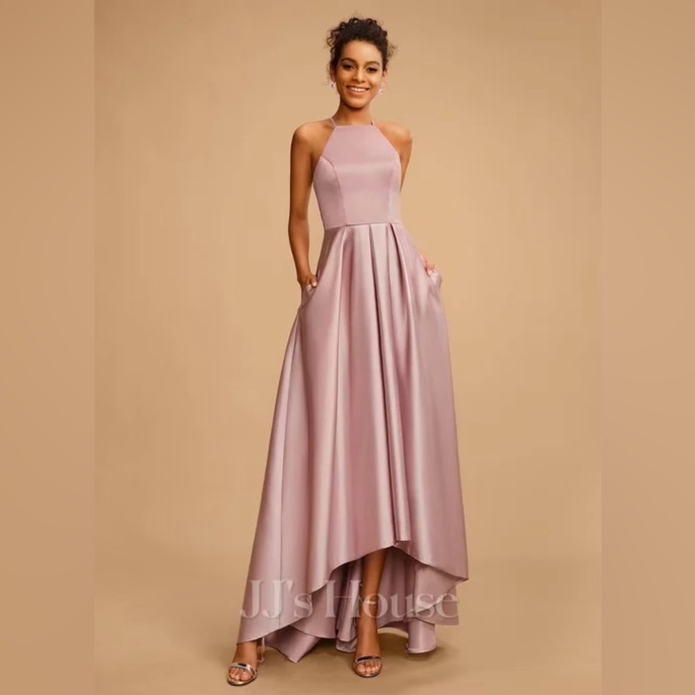 Pink A-Line Maxi Dress